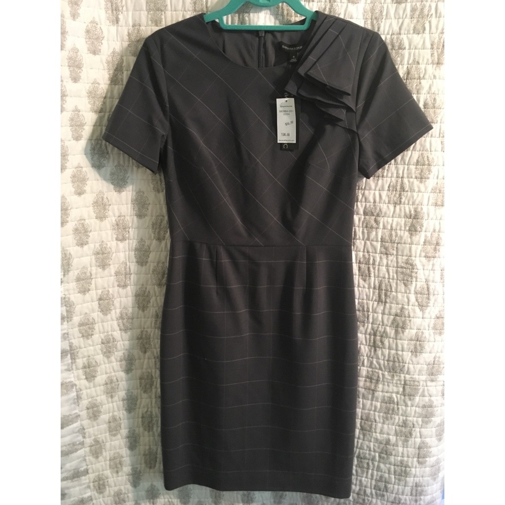 Banana Republic * Wool * Patterned Gray Dress